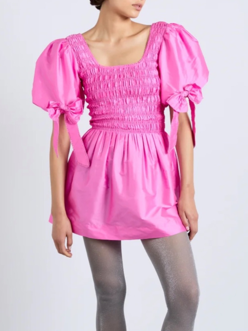 Damson Madder Pink Lauren Mini Bow Dress NEW WITH TAGS SIZE 4